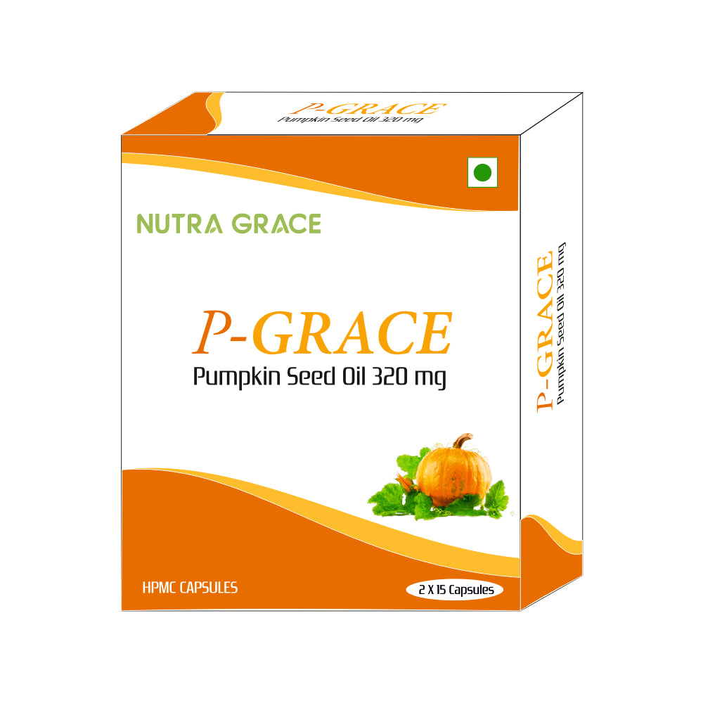 P - Grace Pumpkin Seed Oil 320 mg 30 Veg Capsules