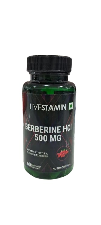 LIVESTAMIN BERBERINE HCL 60's