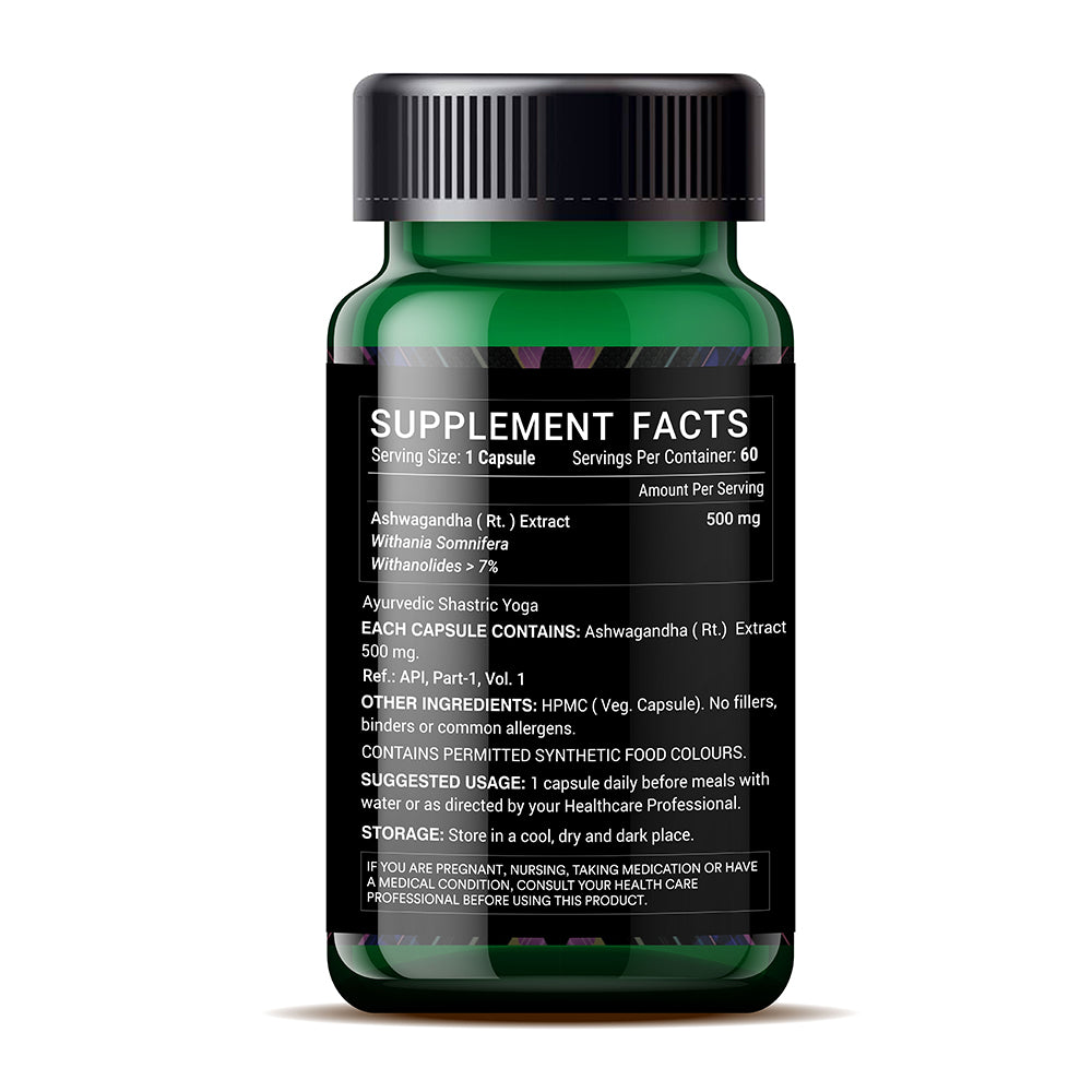 Livestamin Ashwagandha Supplement | 60 Veg. Capsules