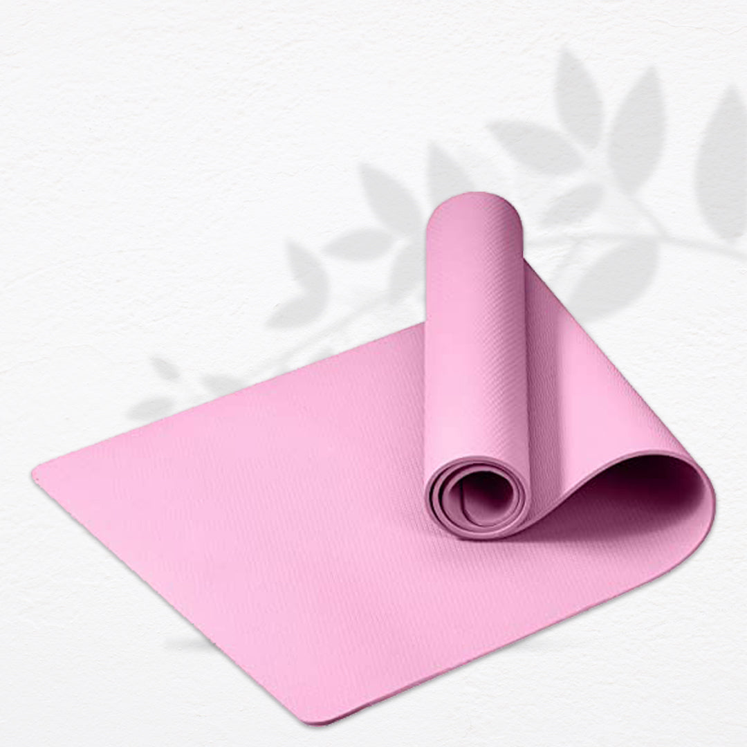 The Minies Naturals Anti Slip Yoga Mat with Carry Strap 8MM