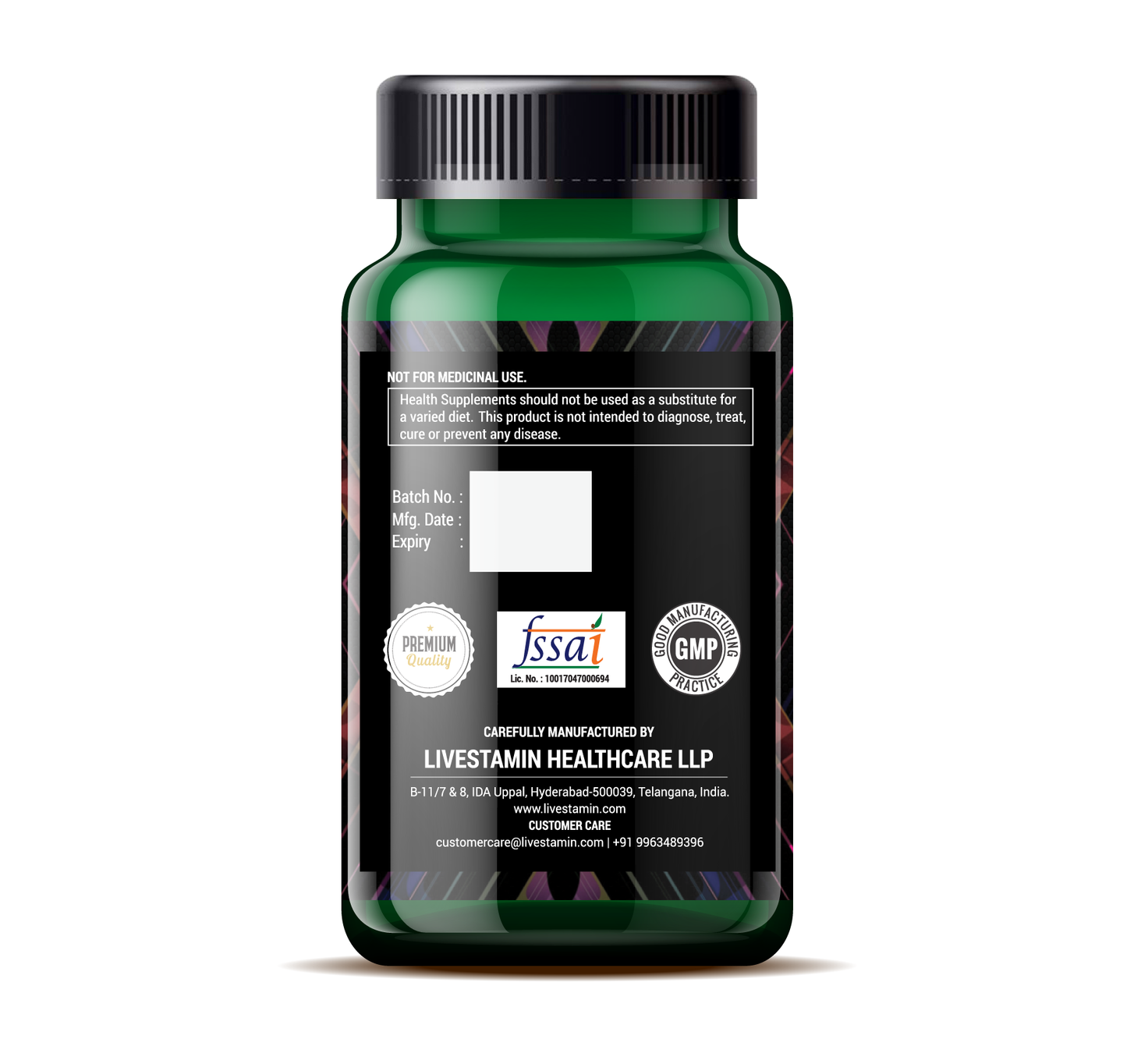 LIVESTAMIN CALCIUM WITH VITAMIN D3 SUPPLEMENT- 60 TABLETS