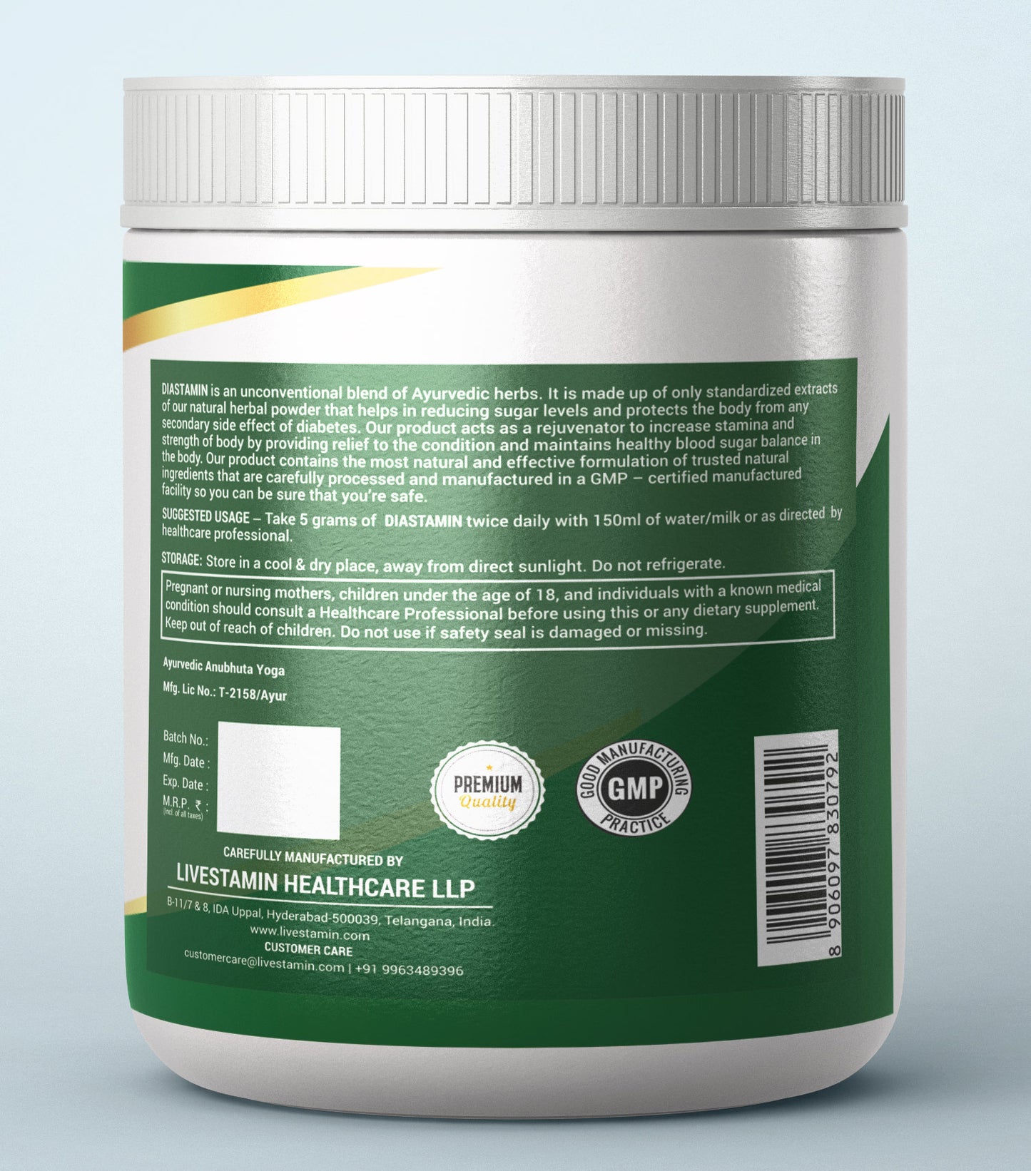 Livestamin Diastamin Diabetic Care Herbal Supplement