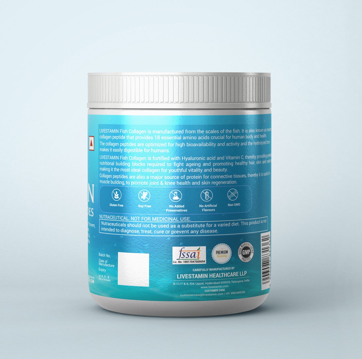 Livestamin Hydrolyzed Fish Collagen 200 Grams