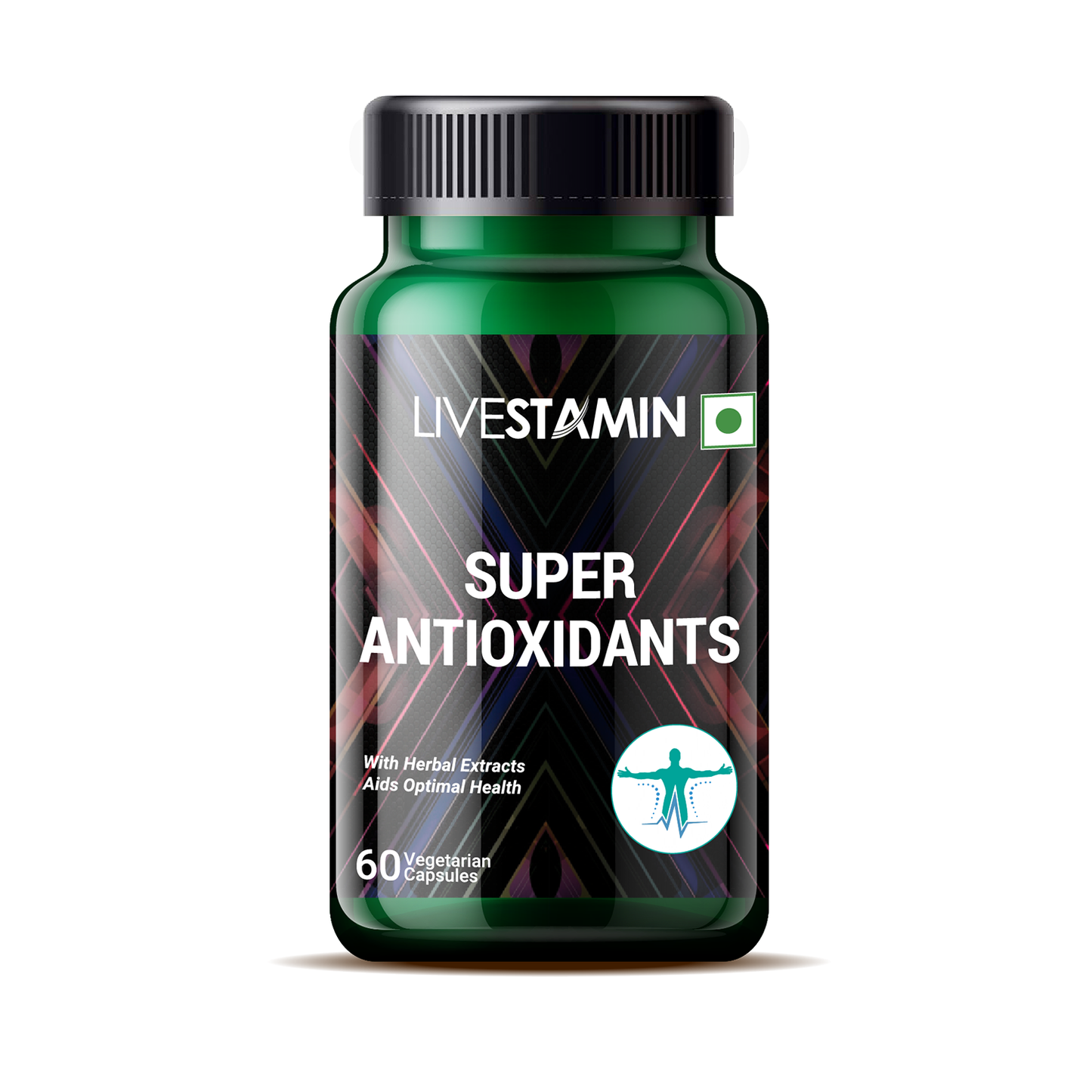 Livestamin Super Antioxidants Supplement (60 Vegetarian Capsules)