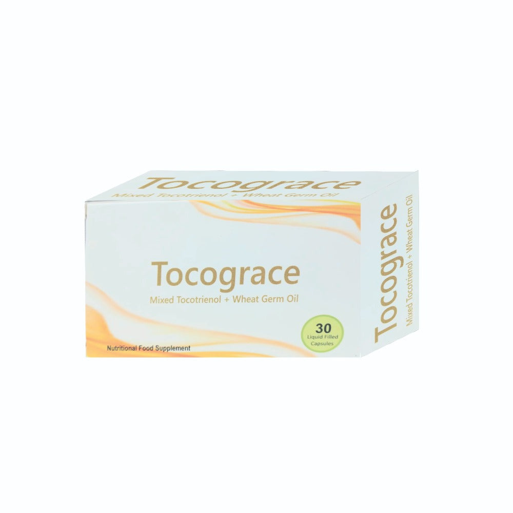 Tocograce - Tocotrienol  + Wheat Germ Oil 500mg 30 Veg Capsules