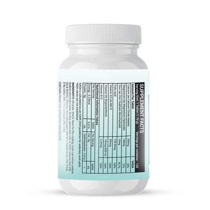 Livestamin Calcium Magnesium Zinc Vitamin D Tablets | 120 tablets