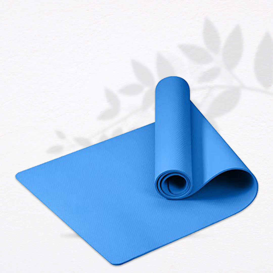 The Minies Naturals Anti Slip Yoga Mat with Carry Strap 8MM