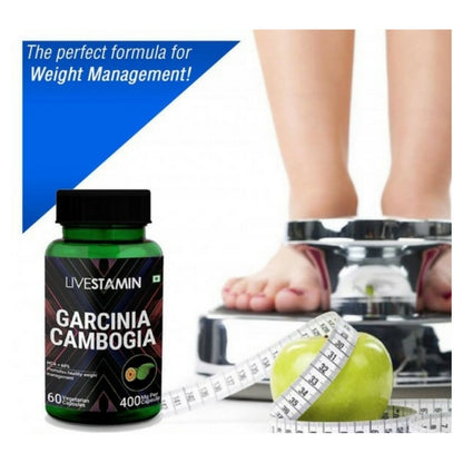 Livestamin Garcinia Cambogia Extract Supplement, 1200 mg per serving (60 Veg. Capsules)