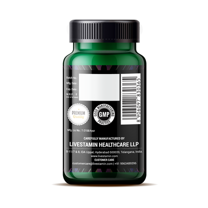 Livestamin Boswellia serrata Extract (Boswellic acid >65%) Joint Supplement, 400 mg - 60 Vegetarian Capsules