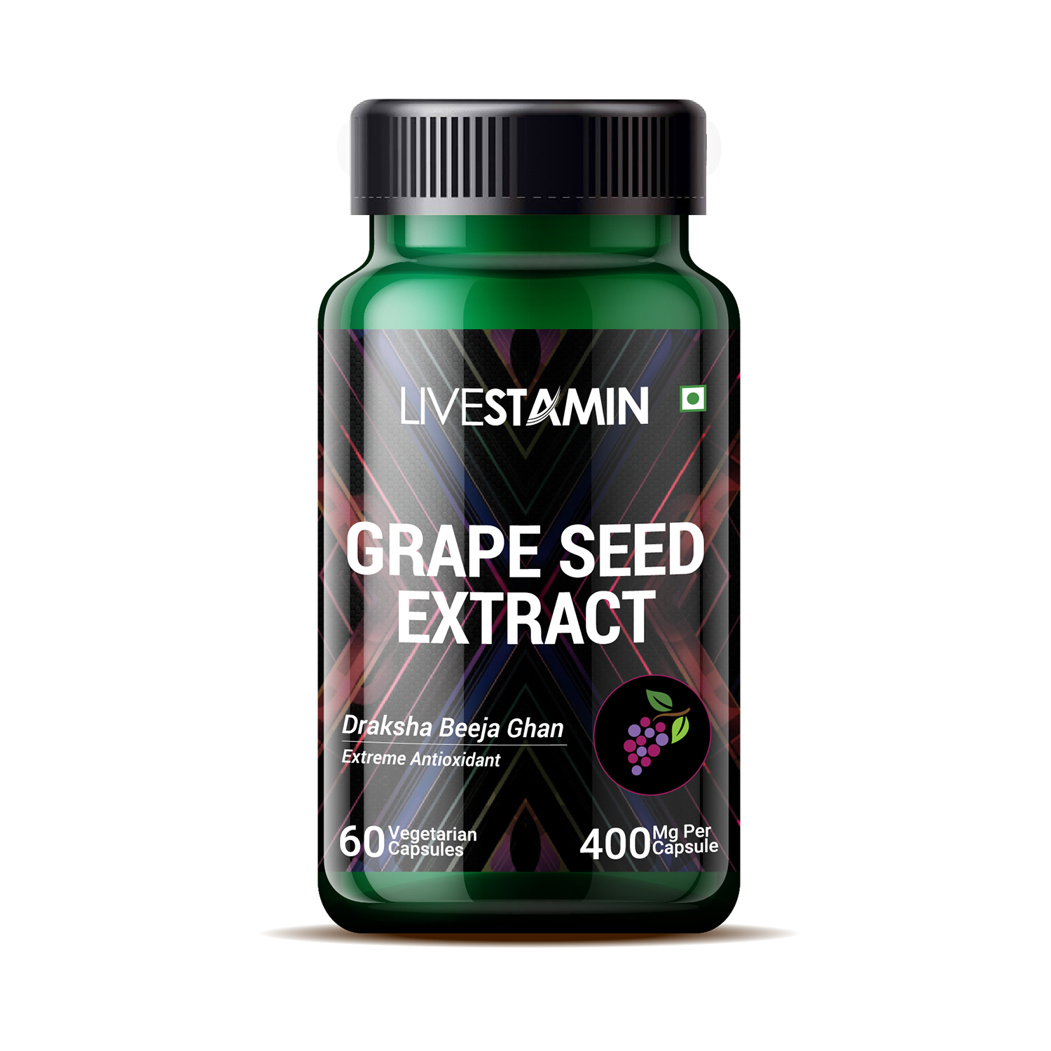Livestamin Grape Seed Extract Vegetarian Capsules - NutraCart
