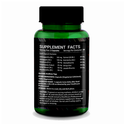 Livestamin Vitality and Vigour Supplement Facts 01 - NutraCart