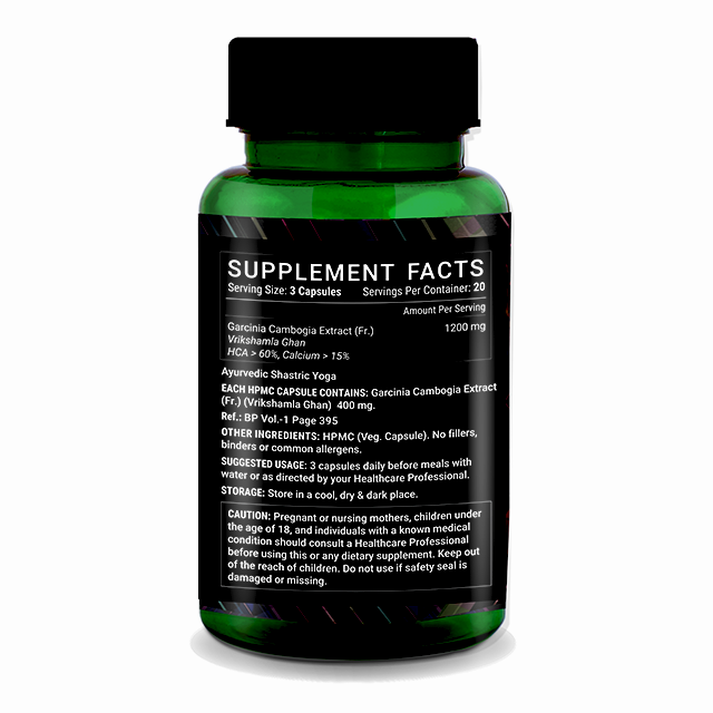 Livestamin Garcinia Cambogia Extract Supplement, 1200 mg per serving (60 Veg. Capsules)