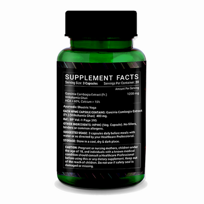 Livestamin Garcinia Cambogia Extract Supplement, 1200 mg per serving (60 Veg. Capsules)