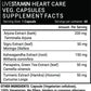 Livestamin Heart Care Supplement, Arjuna, Moringa, Ashwagandha, Green Tea, Curcumin - 60 Vegetarian Capsules