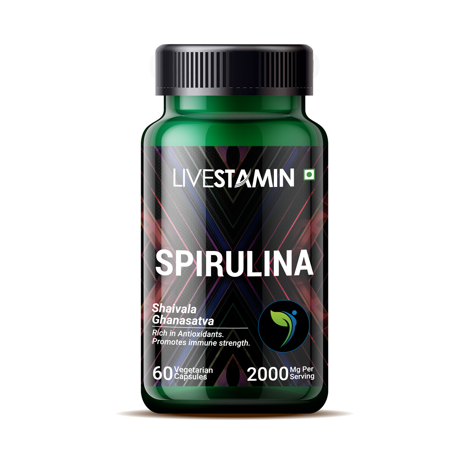 Livestamin Spirulina Supplement Vegetarian Capsules - NutraCart