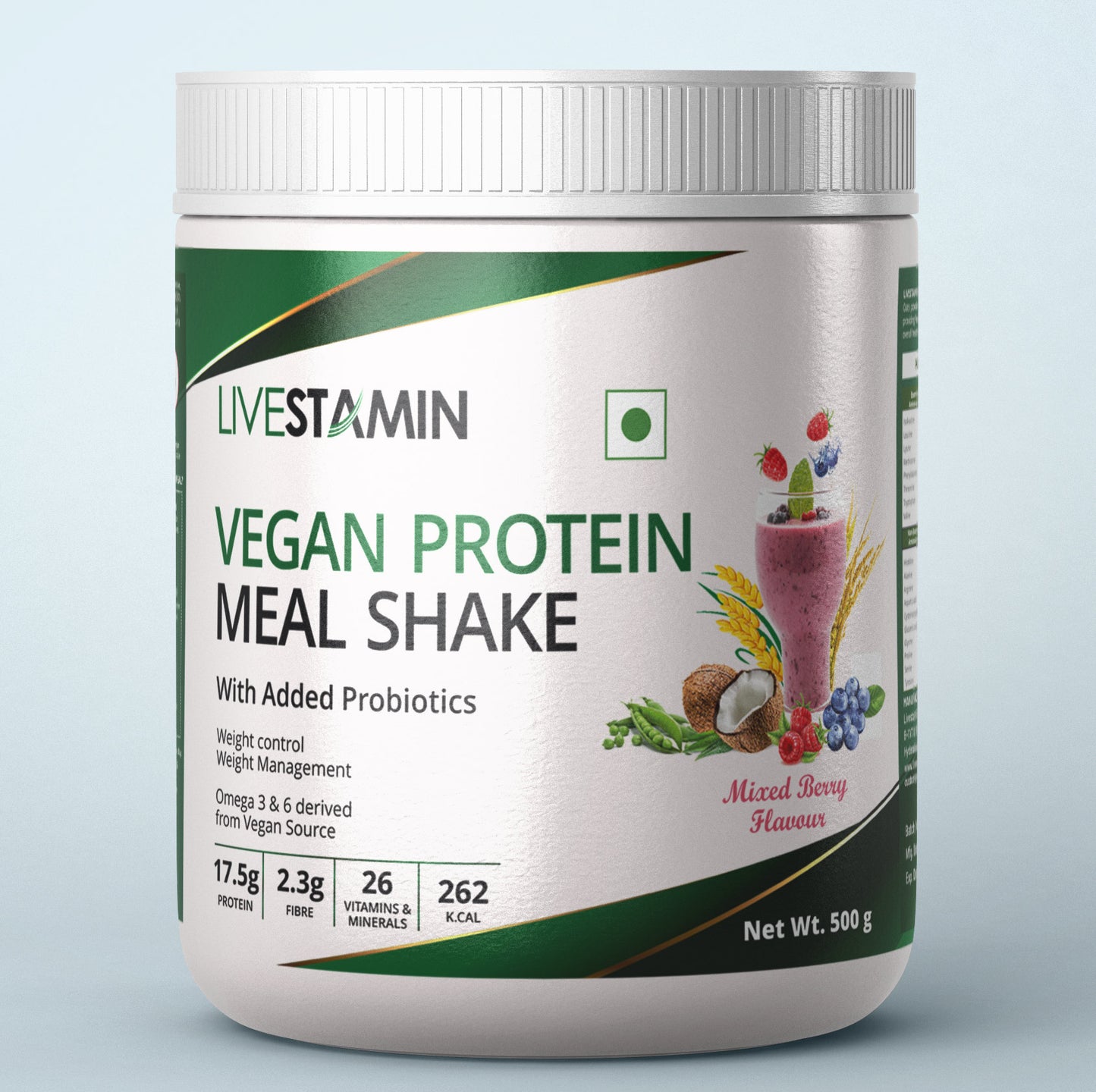 Livestamin Vegan  Protein Meal Shake 500 Grams
