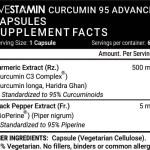 Livestamin Turmeric Extract, Curcumin C3 Complex, (95% Curcuminoids) with Piperine (Bioperine) Supplement 500 mg - 60 Vegetarian Capsules