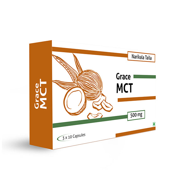 Grace MCT - MCT Oil 500mg 30 Veg Capsules